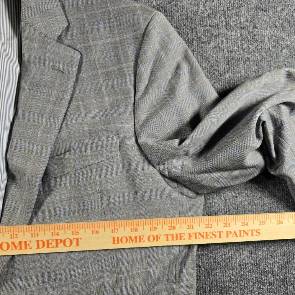 Brooks Brothers Explorer Fitzgerald Fit Blazer 43R Gray Glen Plaid Sport Coat